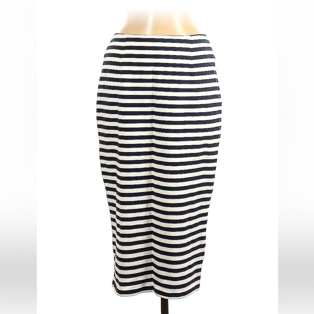 JCREW striped pencil skirt Size 8